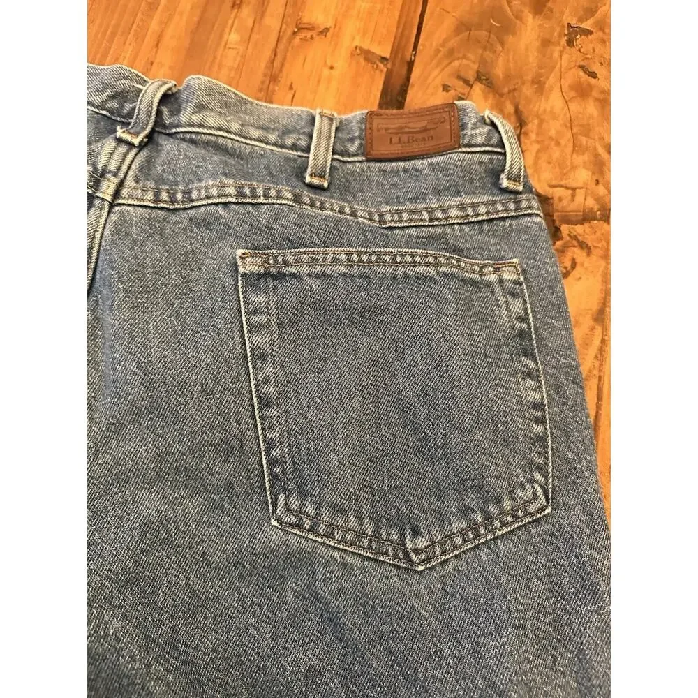 LL Bean Fleece Lined Men’s Relaxed Fit Jeans Size 36 X 29 Hike Fish Outdoors